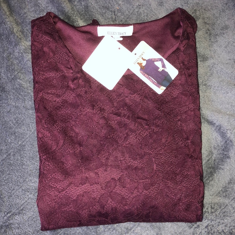 Purple lace top